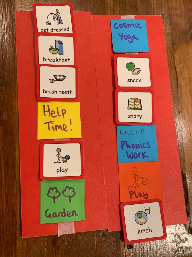 Learning Time Tablet visual-timetable – Lockdown Learning